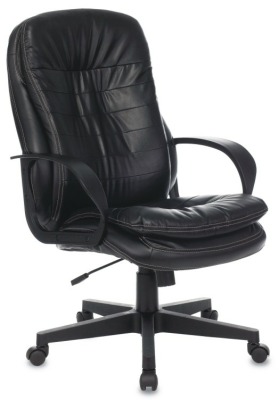 БЮРОКРАТ T-9950PL\ BLACK-PU\ черный эко. кожа крестовина пластик