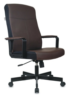 Бюрократ DOMINUS-BR коричневый/черный искусственная кожа