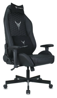 БЮРОКРАТ KNIGHT NEON CARBON черный соты эко.кожа с подголов. крестовина металл KNIGHT NEON CARBON