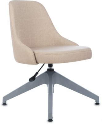 БЮРОКРАТ CH-340 GLZ\ бежевый 38-402 крестов.4луч. пластик серый\ CH-340GLZ\402BG