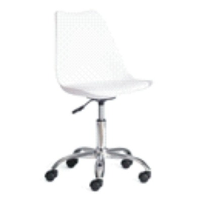 TULIP\ mod.106-1\ металл\пластик\PU, 58х47х97см, White белый\Chrome хром