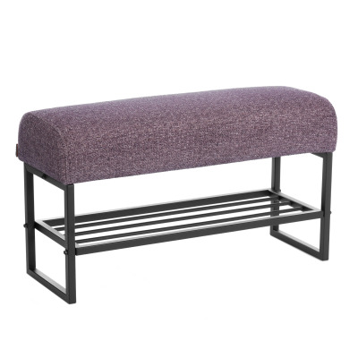 Банкетка-обувница Charli Lux\ Чарли Люкс\ велюр\букле, VT shape wood rose