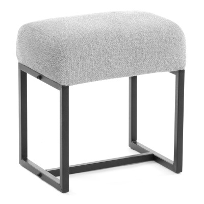 Пуф Charli Lux\ Чарли Люкс\ велюр\букле, VT shape silver