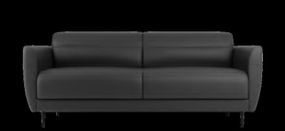 Диван МОНАКО\ FS50\ 2-х мест\ ИК P2 euroline 9100\ черный