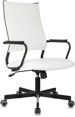 БЮРОКРАТ CH Balance белый экокожа крестов.металл черный\ CH Balance W-PU