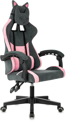 БЮРОКРАТ Knight Kitty Fabric серыйрозовый KNIGHT KITTY