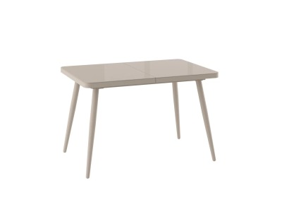 Стол BORG RADIAL-120 раздвижной со стеклом 120(160)х80 Капучино\Капучино