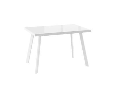 Стол BORG-120 раздвижной со стеклом 120(160)х80 Белый Оптивайт\Белый