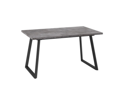 Стол LOFT-140 раздвижной 140(180)х85 Дымчатая Керамика\Черный