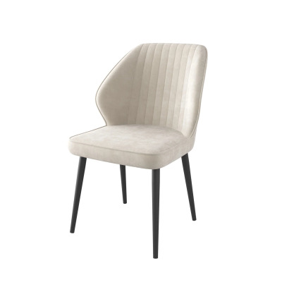 Стул MICHAEL Черный\CREAM Lux b3