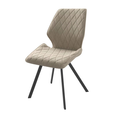 Стул Rafael ЧерныйЗамша Lux Латте K2