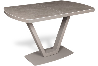 Стол ANTON LT12 120(+40)x80 металл латте\ керамика латте GU