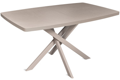 Стол ARAMIS 140(+40)x90 металл латте\ HP-ламинат 