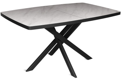 Стол ARAMIS 140(+40)x90 черный металл\ HP-ламинат 