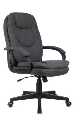 Кресло руководителя Бюрократ CH 668 серый 38-417 крестов. пластик CH 668/417-GREY