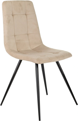 Стул для дома Бюрократ CH-K1_4  бежевый Holland 06 металл черный на ножках (CHK1_1/HL07