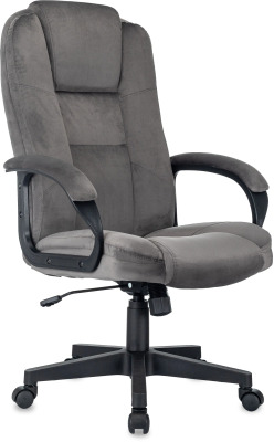 Бюрократ CH-800Fabric темно-серый крестов. пластик CH-800/FABRDGREY