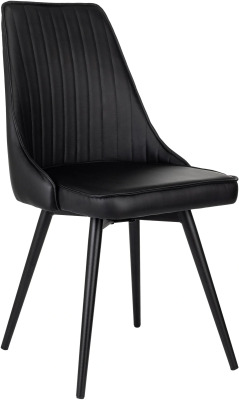 Бюрократ CH-K4_ SP с повор.мех. экокожа черный металл черный на ножках (CHK4_1/SP/B-PU