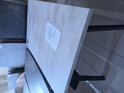 Стол LOFT-140 раздвижной 140(180)х85 Серый Сланец\Черный