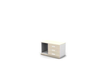 РИЧМОНД 81T011 Тумба стационарн., R (91,6*47h55,4) (B8/W3) (ясень/бел.прем.)