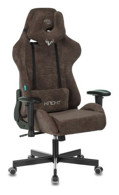 Бюрократ Zombie VIKING KNIGHT Fabric темно-коричневый Light-10 с подголов. крестов. металл VIKING KNIGHT LT10