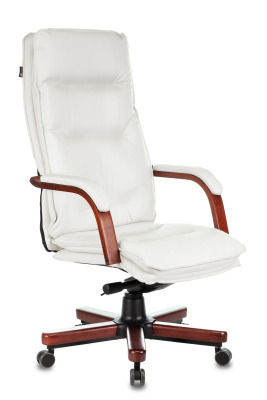 БЮРОКРАТ T-9927WALNUT\слоновая кость кожа крестовина дерево